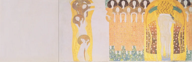 Beethovenfries - Rechte Seitenwand